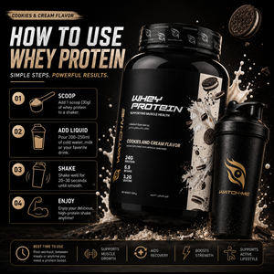Watchme Whey Protein Powder Cookies and Cream 2.2kg