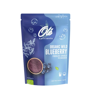 Ole Nutrients, Organic Wild Freeze-Dried Blueberry Powder 100g Ole Nutrients