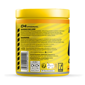 C4 Original Pre-Workout, 30 Servings back of pack2