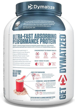 Dymatize Ultra-Fast Absorbing Performance Protein container on a white background