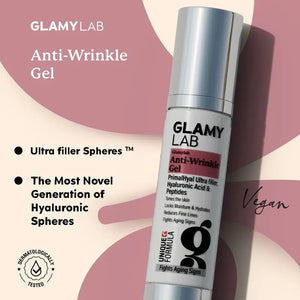GLAMY LAB Anti Wrinkles Gel with Hyaluronic acid and peptides, 50 gm - KleanSource