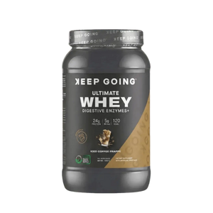 KEEP GOING Ultimate Whey Digestive Enzymes+ Iced Coffee Frappe - KleanSource
