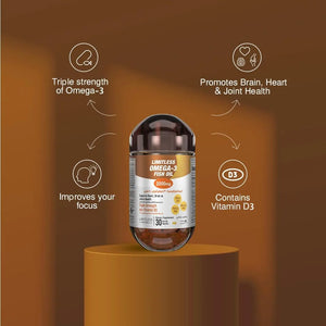 Limitless Naturals Omega 3 fish oil 2000mg 30 capsules marketing