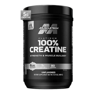 Muscletech Platinum Micronized Creatine Monohydrate, 400 gm ( 80 Servings) Unflavored - KleanSource