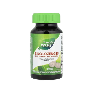 Nature's Way, Zinc Lozenges, Wild Berry , 60 Vegan Lozenges - KleanSource