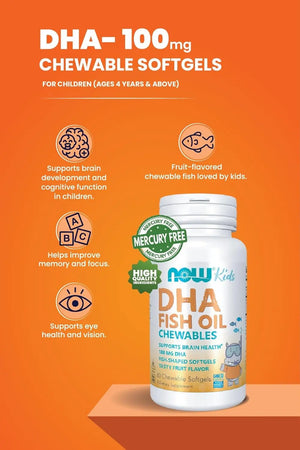NOW Kids DHA Fish Oil Chewables bottle2