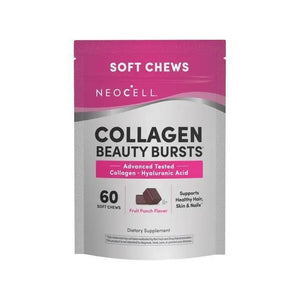 NeoCell Collagen Beauty For Hair, Skin and Nail Health, Fruit Punch, 60 Soft Chews - KleanSource