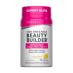 NeoCell Hair Skin and Nails Gummies + Collagen Peptides Plus Biotin, 60 Gummies - KleanSource