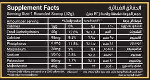 Novogen_Carb_Carbohydrate_Powder_2.1kg_Electrolyte_Blend_50_servings back of pack