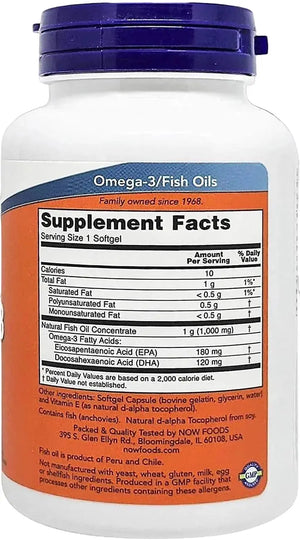 Now foods omega 3 1000mg, 100 softgetls2