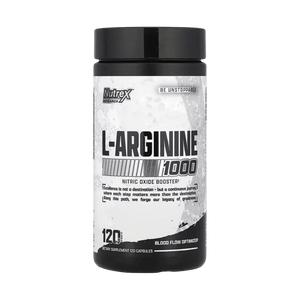 Nutrex Research, L - Arginine 1000, 120 Capsules (500 mg per Capsule) - KleanSource