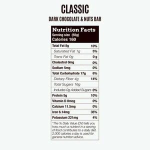 Own Snacks, Dark Chocolate and Nuts Bar, 55g - KleanSource