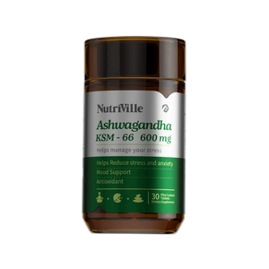 Nutriville Ashwagandha KSM, 600 mg, 30 tablets - KleanSource