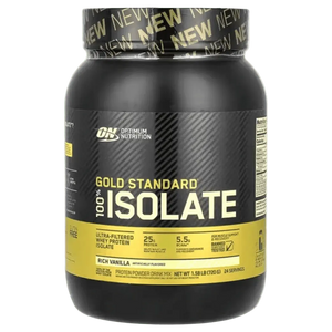 Optimum Nutrition Gold Standard 100% Isolate Whey 25g protein 744g, 24 servings - KleanSource