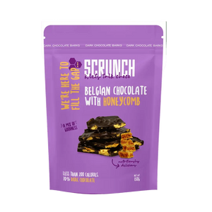 Scrunch Belgian Dark Chocolate Barks Healthy snack (110g, Full pouch)