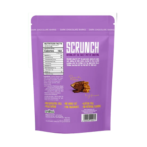 Scrunch Belgian Dark Chocolate Barks Healthy snack (110g, Full pouch)