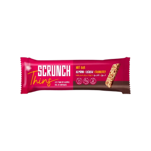 Scrunch Thins, Almond & Cashew with less than 110cal healthy snack bar (20g) - KleanSource