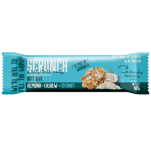 Scrunch Almond & Cashew with 8g protein healthy snack bar (40g)