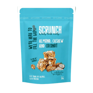 Scrunch Almond, Cashew + Mix cluster with 8g protein (40g single pouch) - KleanSource
