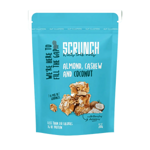 Scrunch Almond, Cashew + Mix cluster with 8g protein (Full Pouch 130g)