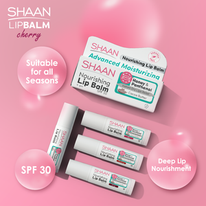 SHAAN Medicated Lip Balm Cherry Moisturizing With SPF 30 5g