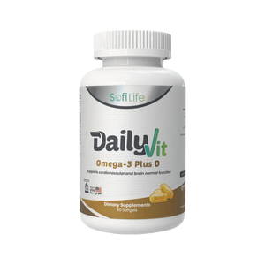 SofiLife DailyVit Omega 3 Plus vitamin D, 60 Softgel Capsules - KleanSource