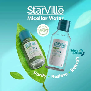 StarVille Micellar Water with Vitamin B3 & E, (makeup remover) 100 ml - KleanSource