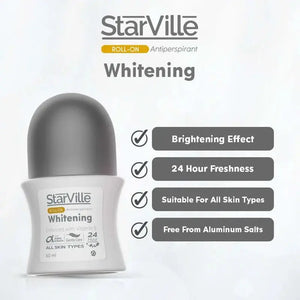 StarVille Whitening Roll On Lavender Scent+ Vitamin E, 60 ml - KleanSource