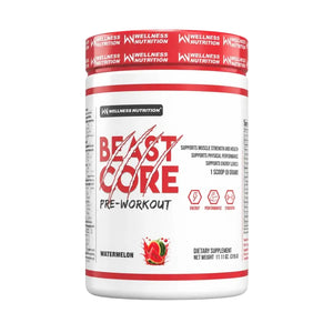 Wellness Nutrition Beast Core-Pre-Workout-35Servings (Watermelon flavor)