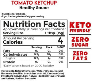 Zero Treat Ketchup Sauce, Keto Friendly with 0 Added Sugar & 0 Fats marketing 2