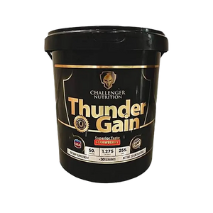 challenger nutrition thunder-gain-22lbs-strawberry