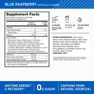 Optimum Nutrition Amino Energy – Essential Amino Acids – 30 Servings