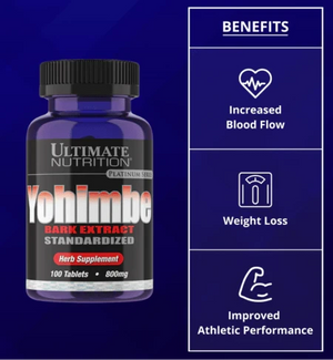 Ultimate Nutrition YOHIMBE, 100 Tablets