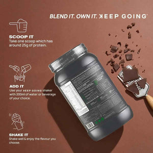 KEEP GOING ULTIMATE WHEY DIGESTIVE ENZYMES+ 25g Protein