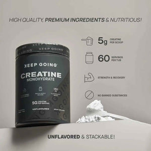 KEEP GOING Micronized Creatine Monohydrate 5g ( 60 servings)