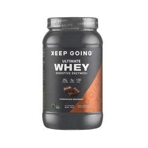 KEEP GOING ULTIMATE WHEY DIGESTIVE ENZYMES+ 25g Protein