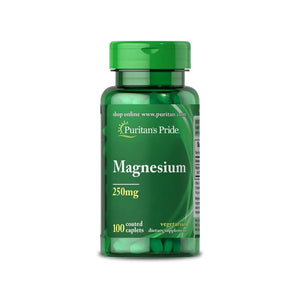 Puritan's Pride Magnesium 250mg, 100 Caplets - KleanSource