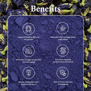 Ole Nutrients, Butterfly Pea Flower Powder 100g Ole Nutrients