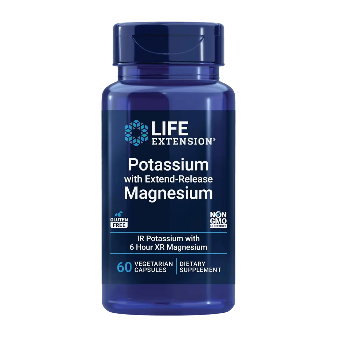 Life Extension, Potassium with Extend-Release Magnesium, 60 Capsules Life Extension