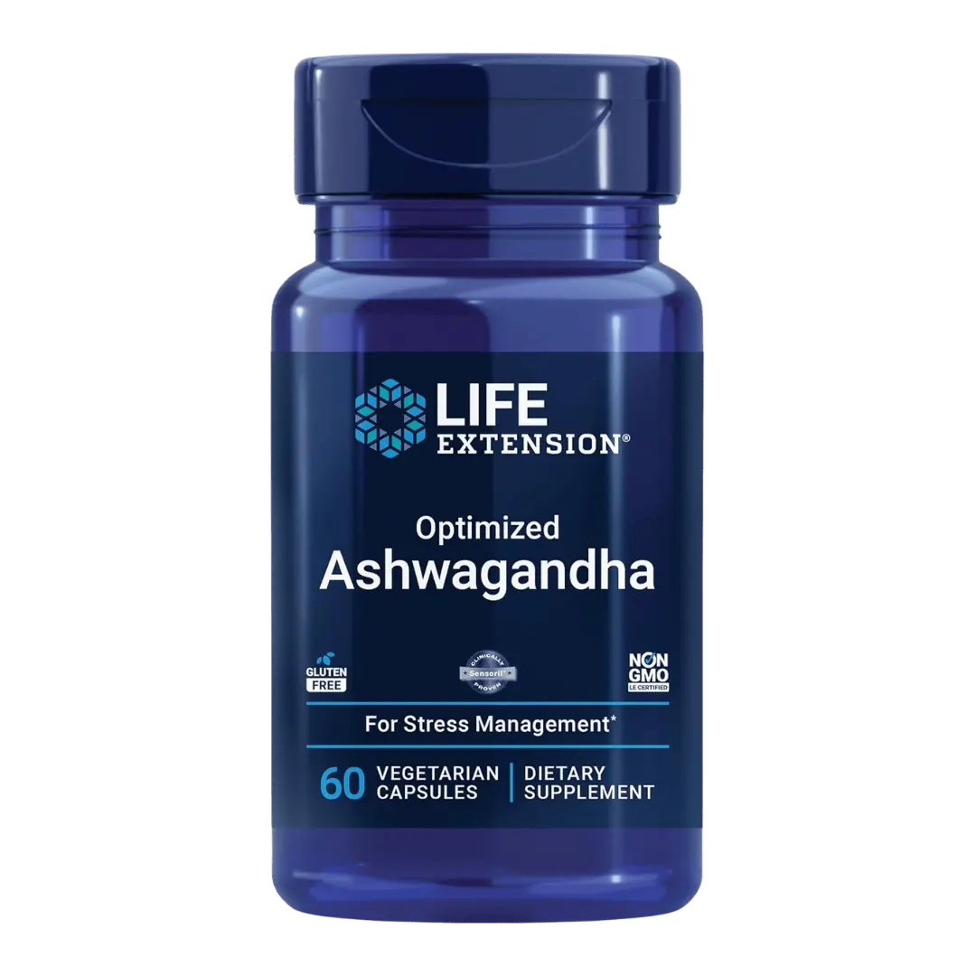 Life Extension Enhanced Ashwagandha Extract - 60 Veg Capsules Life Extension