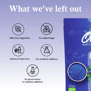Ole Nutrients, Butterfly Pea Flower Powder 100g Ole Nutrients