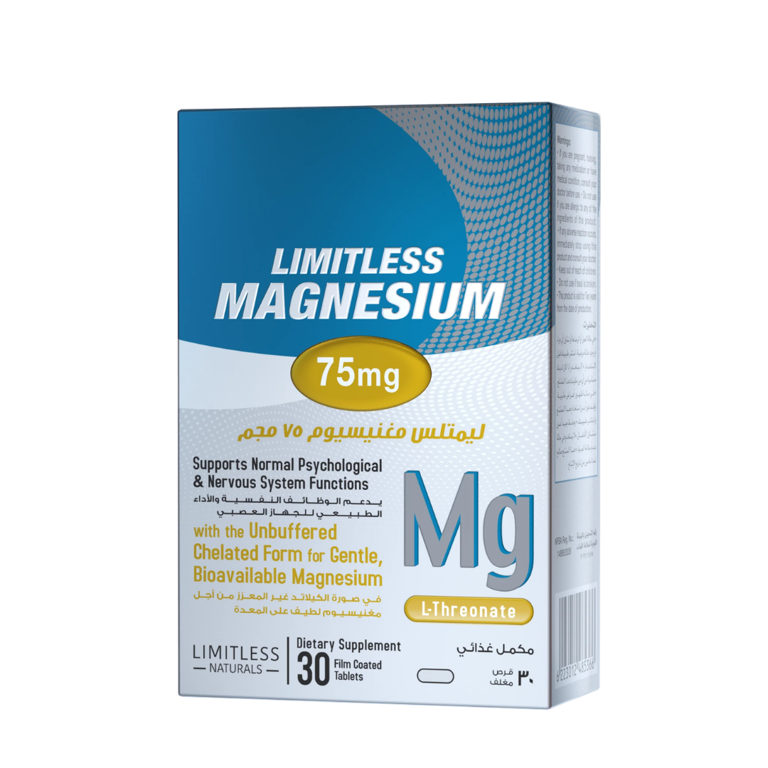 Limitless Naturals Magnesium, 30 tablets