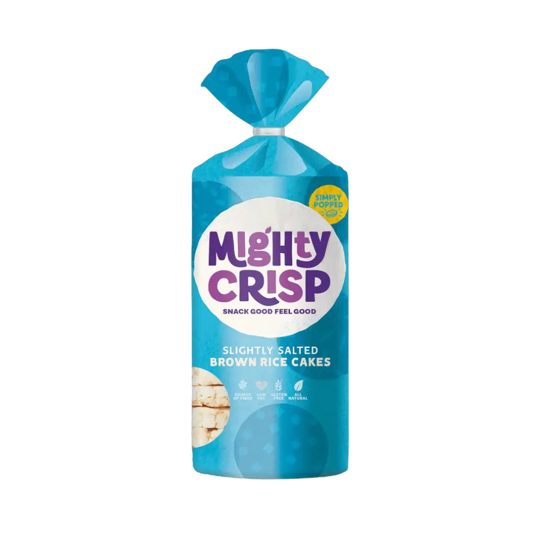 Mighty Crisp Rice Cakes, 106g - unsalted Brown Rice - KleanSource
