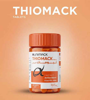 Unimack, Thiomack Alpha Lipoic Acid 600 mg Tablets