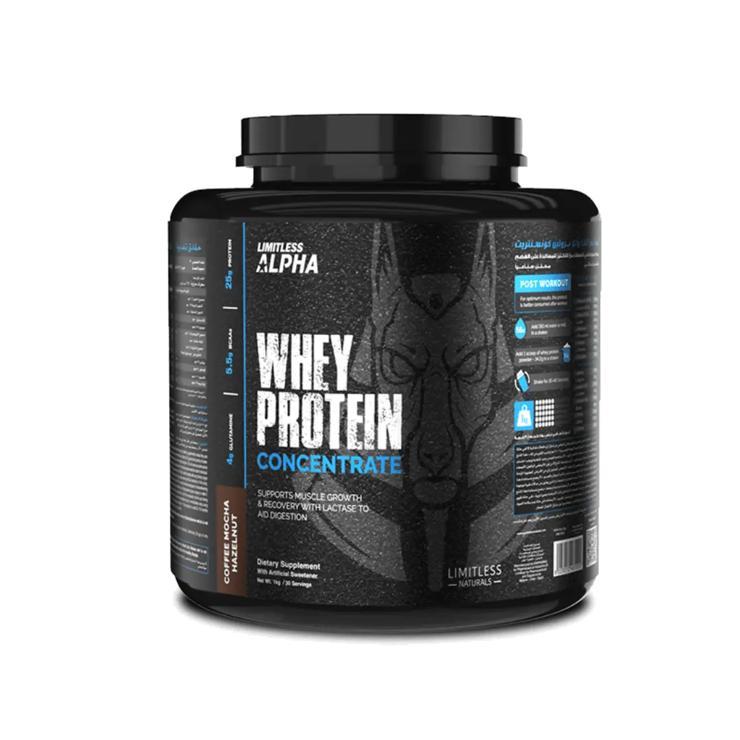 Limitless Alpha Whey Protein Concentrate 25g Protein (2kg) 60 servings