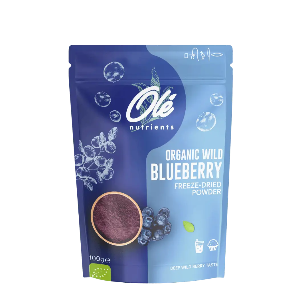 Ole Nutrients, Organic Wild Freeze-Dried Blueberry Powder 100g Ole Nutrients