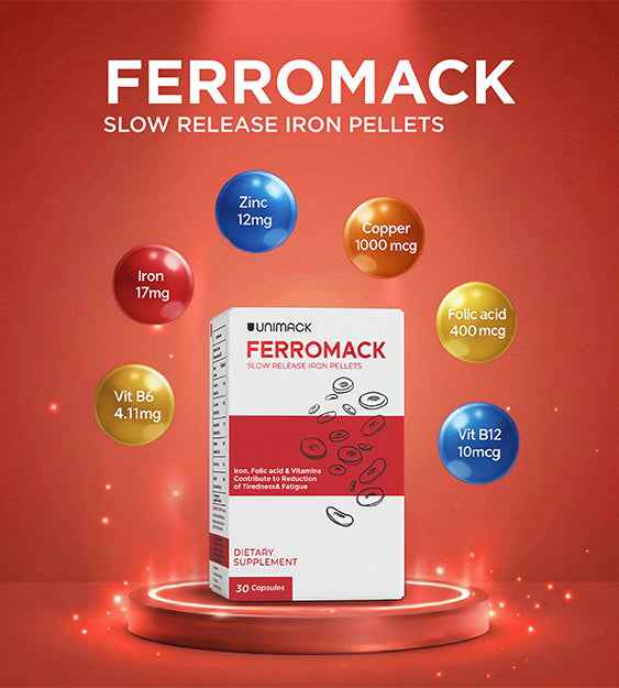 Unimack, Ferromack Iron Pellets 30 Caps
