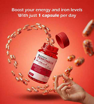 Unimack, Ferromack Iron Pellets 60 Caps.