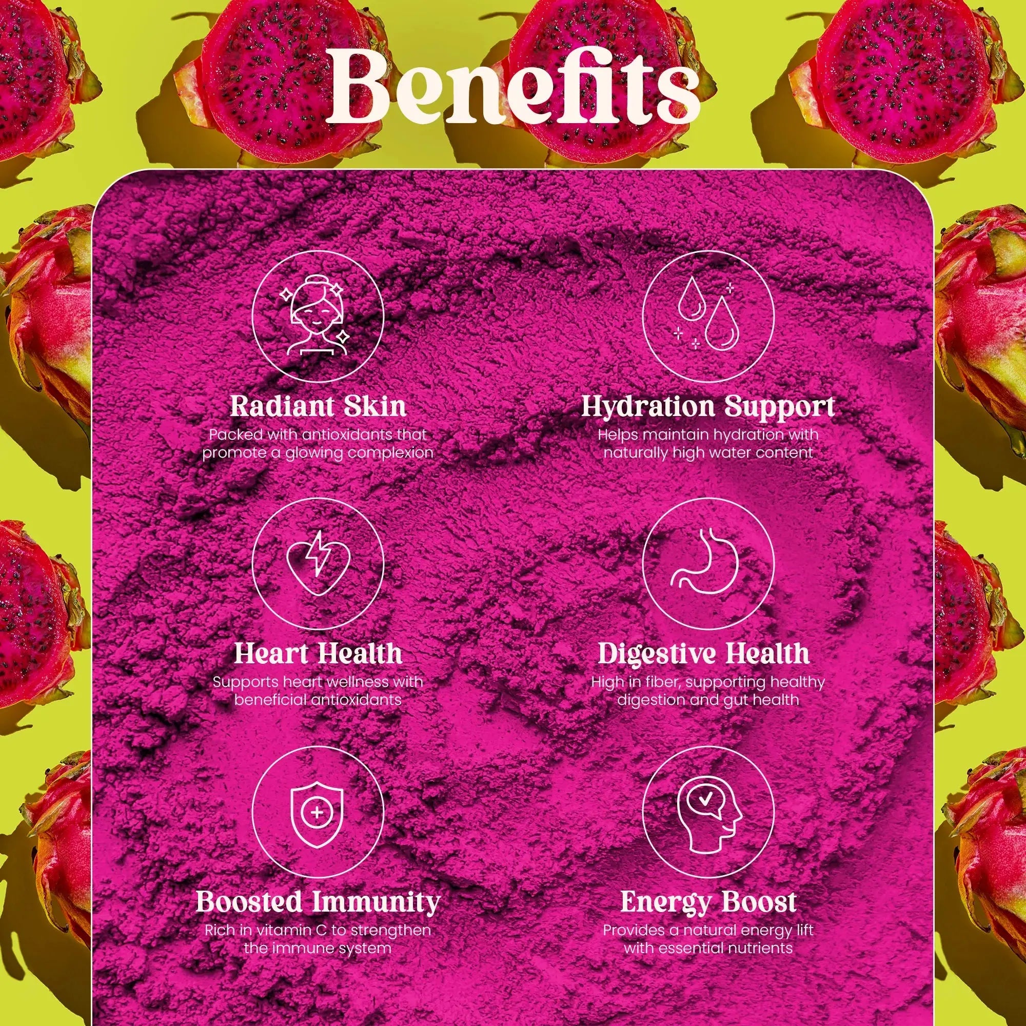 Ole Nutrients, Pink Pitaya powder (Dried Dragon Fruit) 100g Ole Nutrients