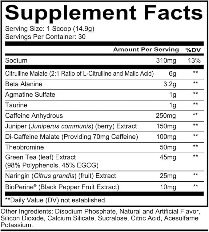Redcon1 Total War pre workout, 30 Servings Redcon1